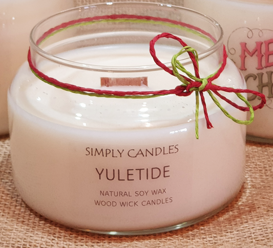 Small Christmas scented soy candle